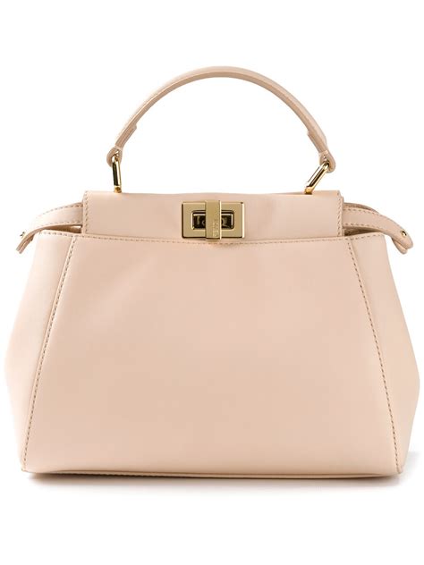 fendi mini peekaboo light pink|fendi peekaboo mini price.